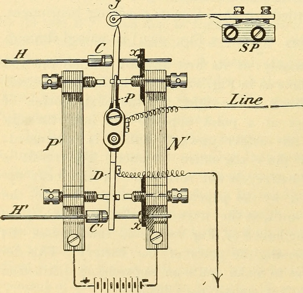 An illustration from American telegraphy and encyclopedia of the telegraph; systems, apparatus, operation, 1909, leaf 353