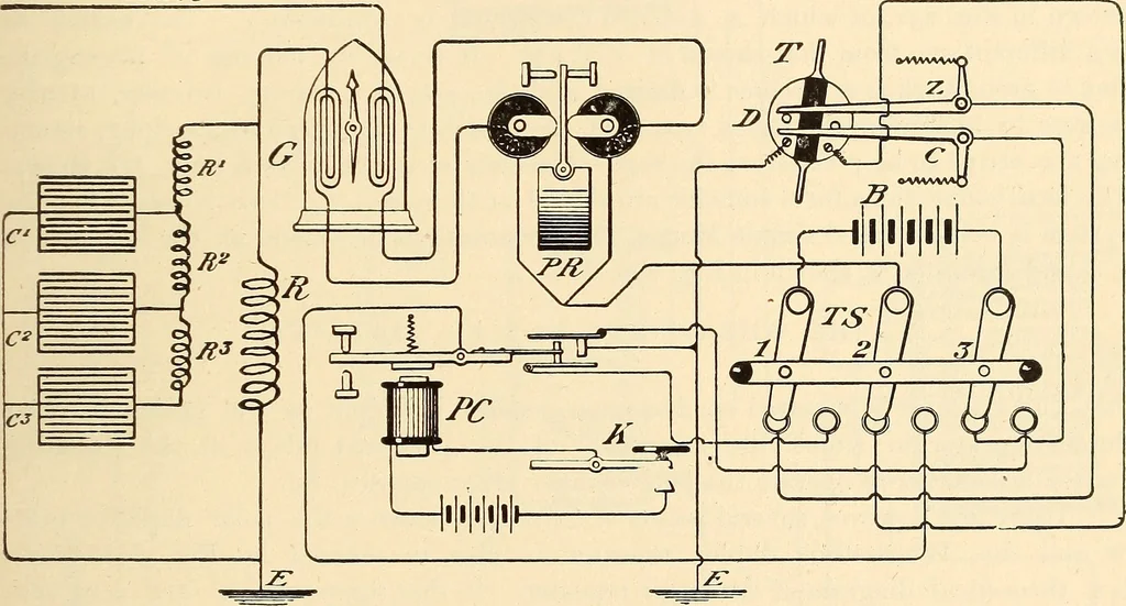 An illustration from American telegraphy and encyclopedia of the telegraph; systems, apparatus, operation, 1909, leaf 358
