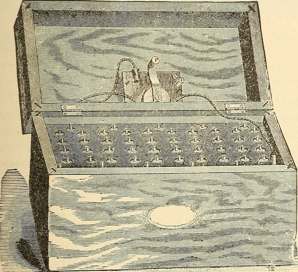 An illustration from American telegraphy and encyclopedia of the telegraph; systems, apparatus, operation, 1909, leaf 38