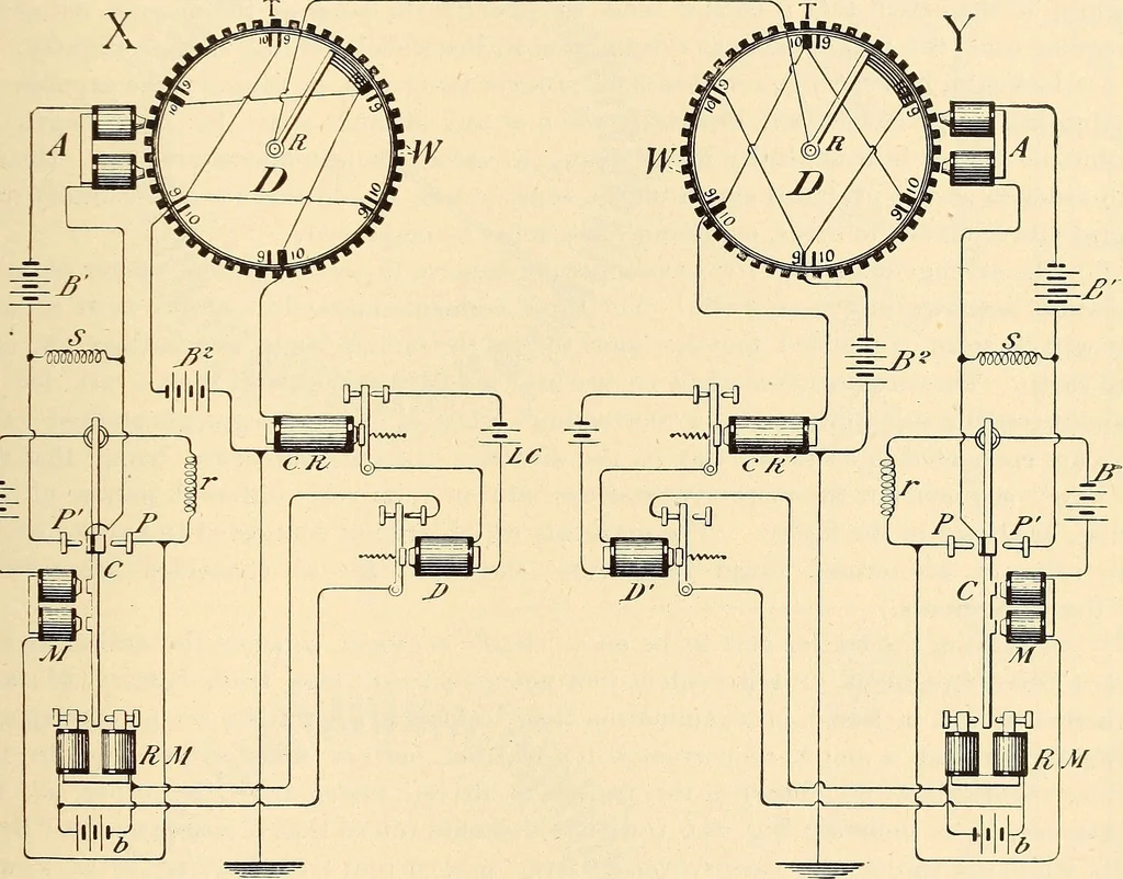 An illustration from American telegraphy and encyclopedia of the telegraph; systems, apparatus, operation, 1909, leaf 406