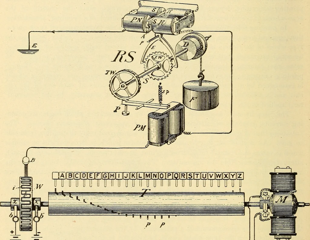 An illustration from American telegraphy and encyclopedia of the telegraph; systems, apparatus, operation, 1909, leaf 467