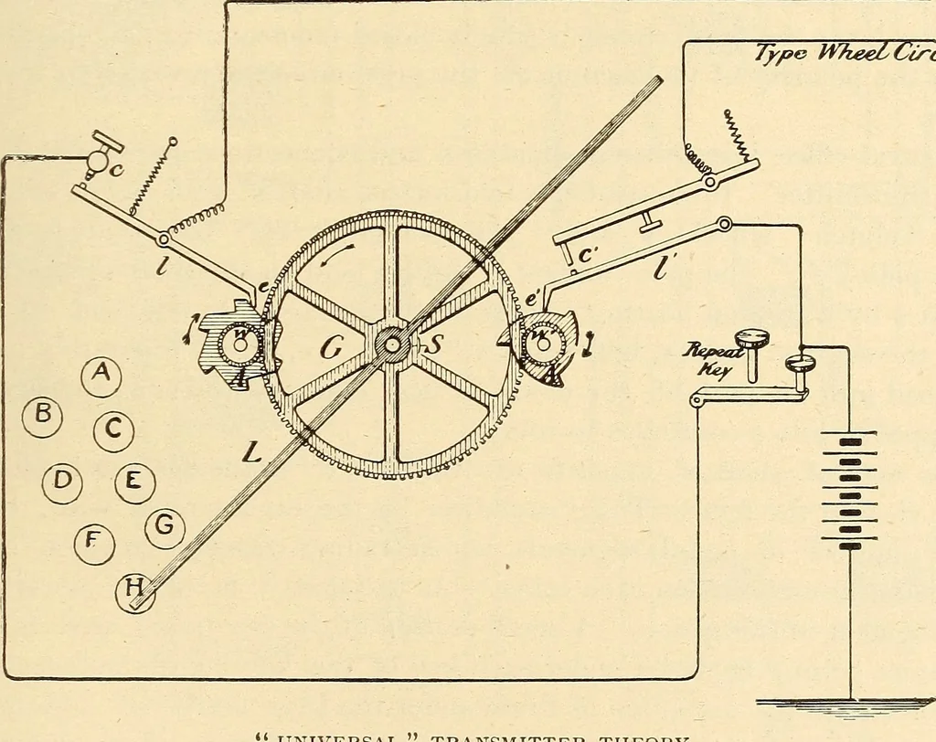 An illustration from American telegraphy and encyclopedia of the telegraph; systems, apparatus, operation, 1909, leaf 486
