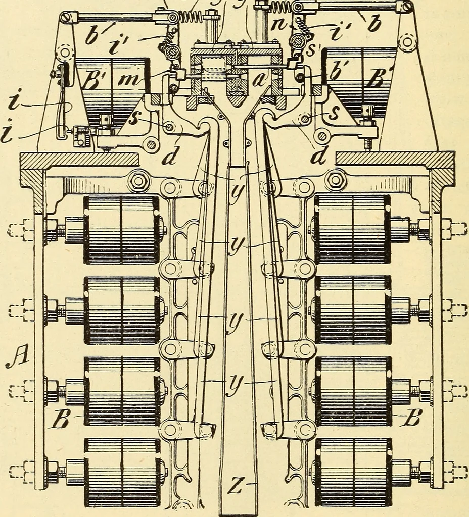 An illustration from American telegraphy and encyclopedia of the telegraph; systems, apparatus, operation, 1909, leaf 519