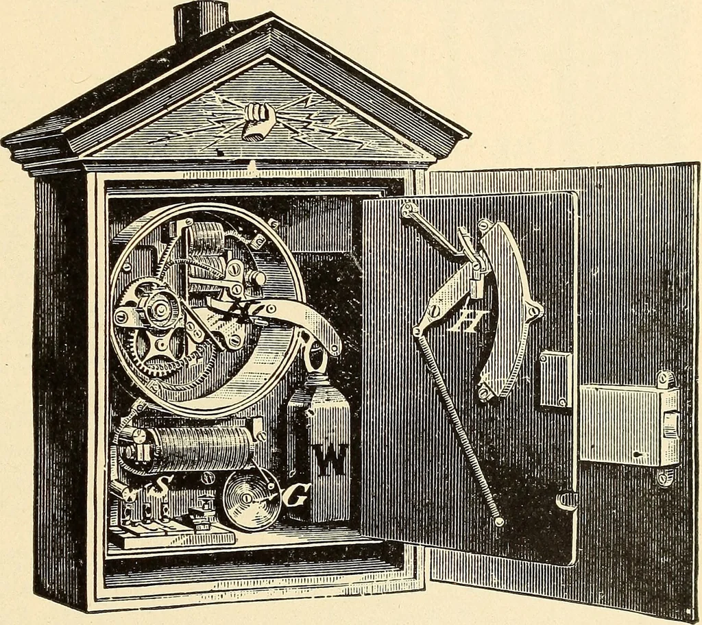 An illustration from American telegraphy and encyclopedia of the telegraph; systems, apparatus, operation, 1909, leaf 550