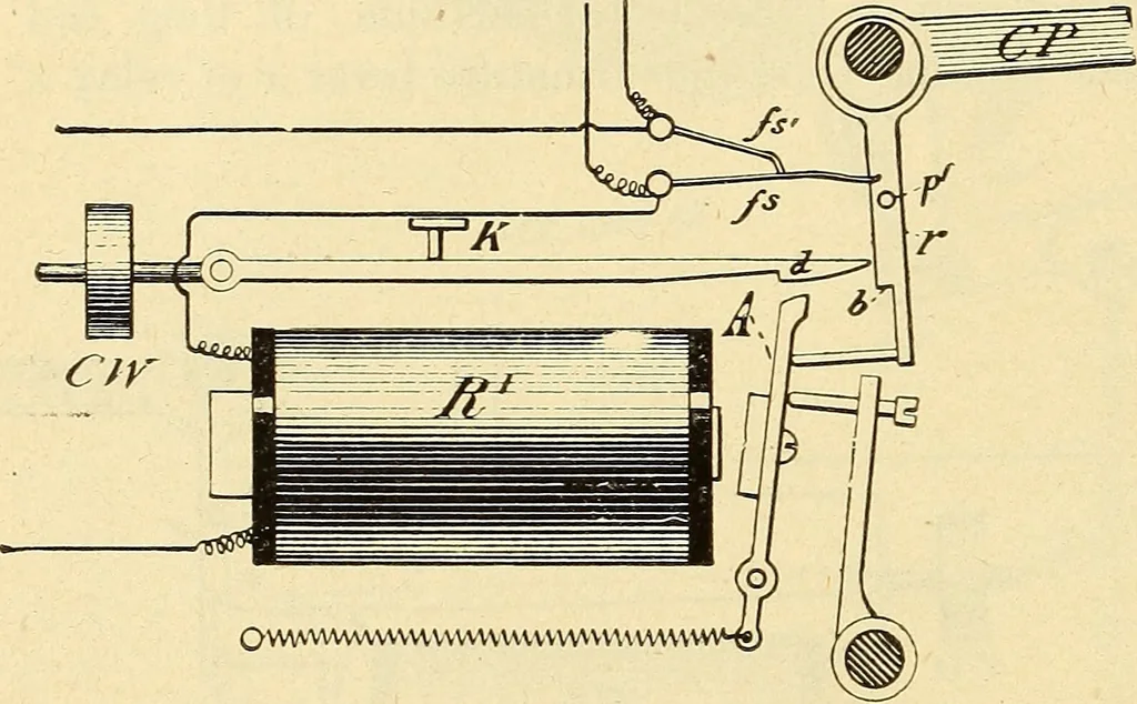 An illustration from American telegraphy and encyclopedia of the telegraph; systems, apparatus, operation, 1909, leaf 555