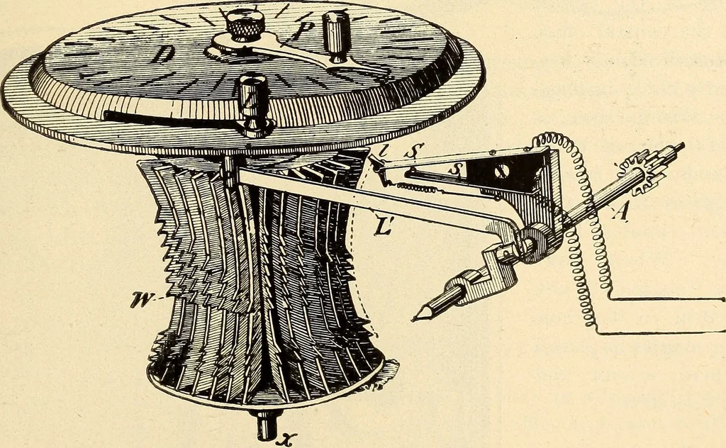 An illustration from American telegraphy and encyclopedia of the telegraph; systems, apparatus, operation, 1909, leaf 588