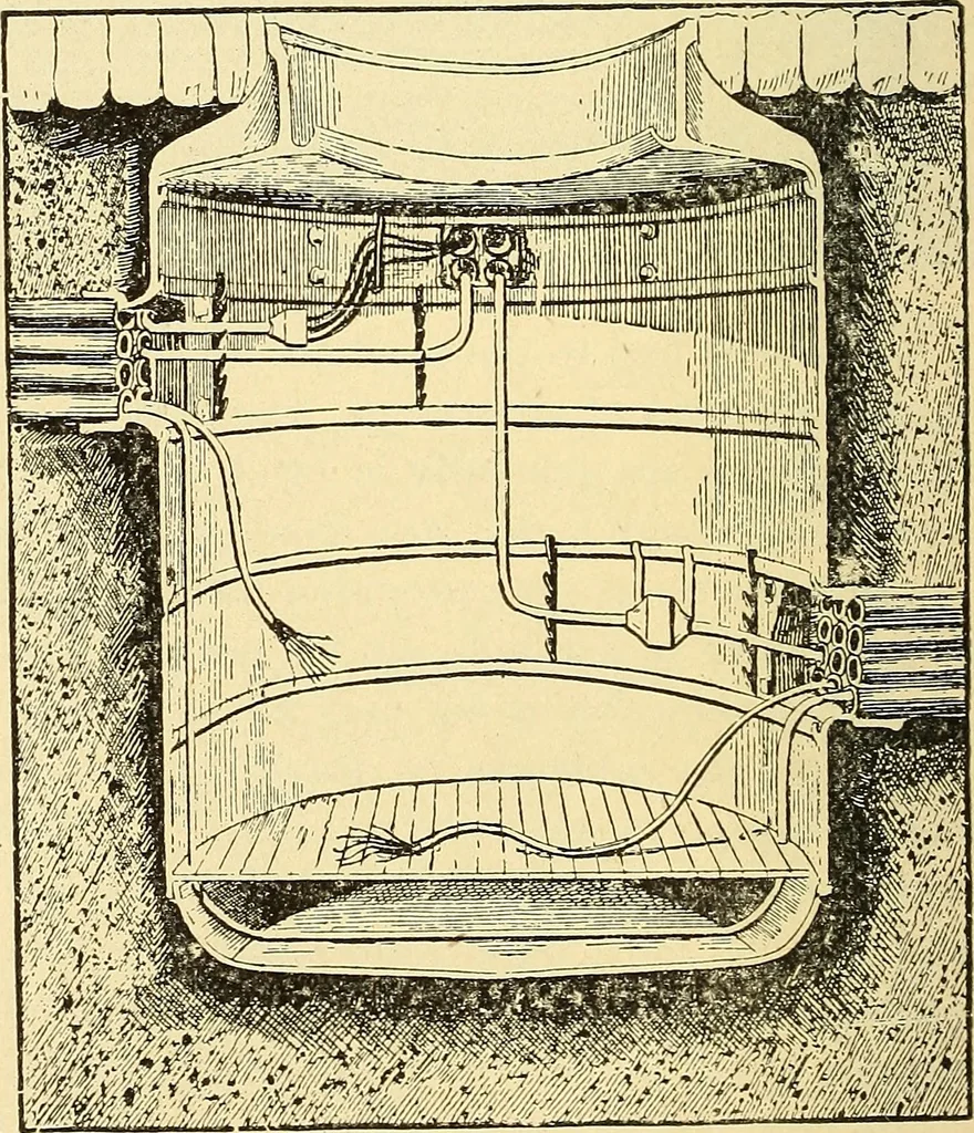 An illustration from American telegraphy and encyclopedia of the telegraph; systems, apparatus, operation, 1909, leaf 639