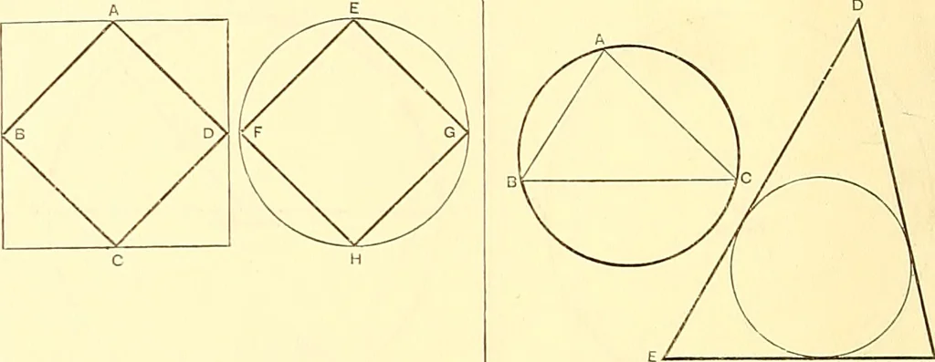 An illustration from American text books of art education : Geometrical drawing, 1873, leaf 19