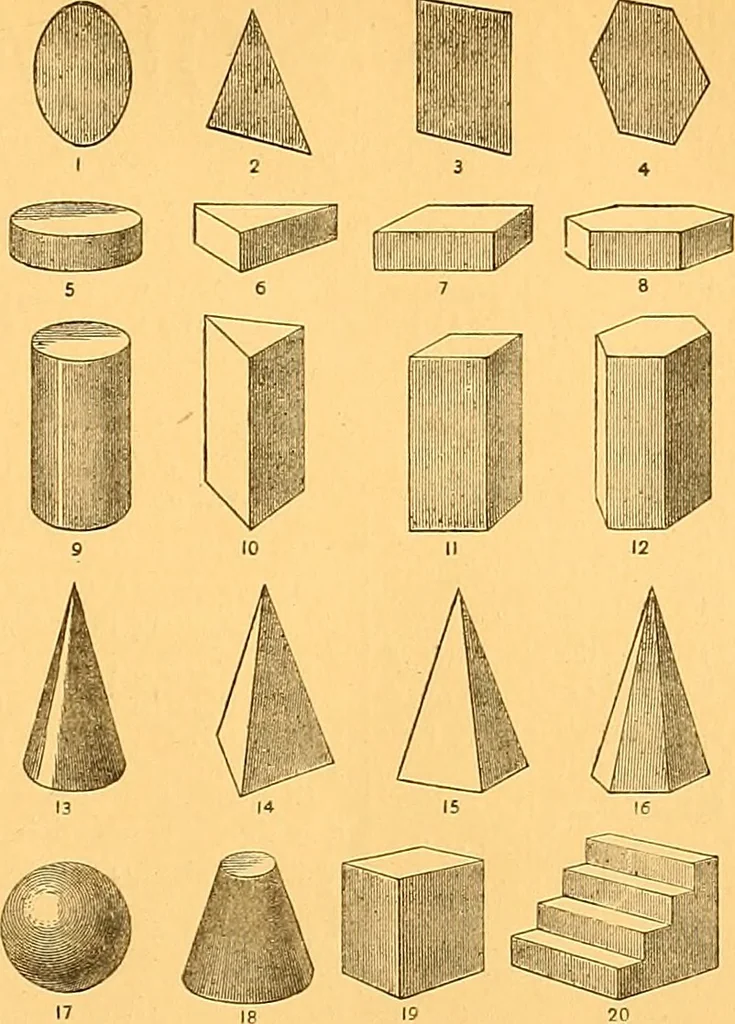 An illustration from American text books of art education : Geometrical drawing, 1873, leaf 28