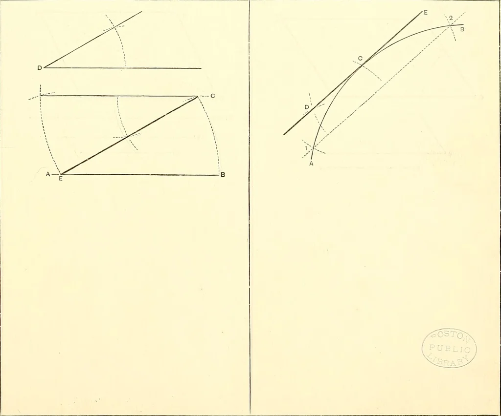 An illustration from American text books of art education : Geometrical drawing, 1873, leaf 42