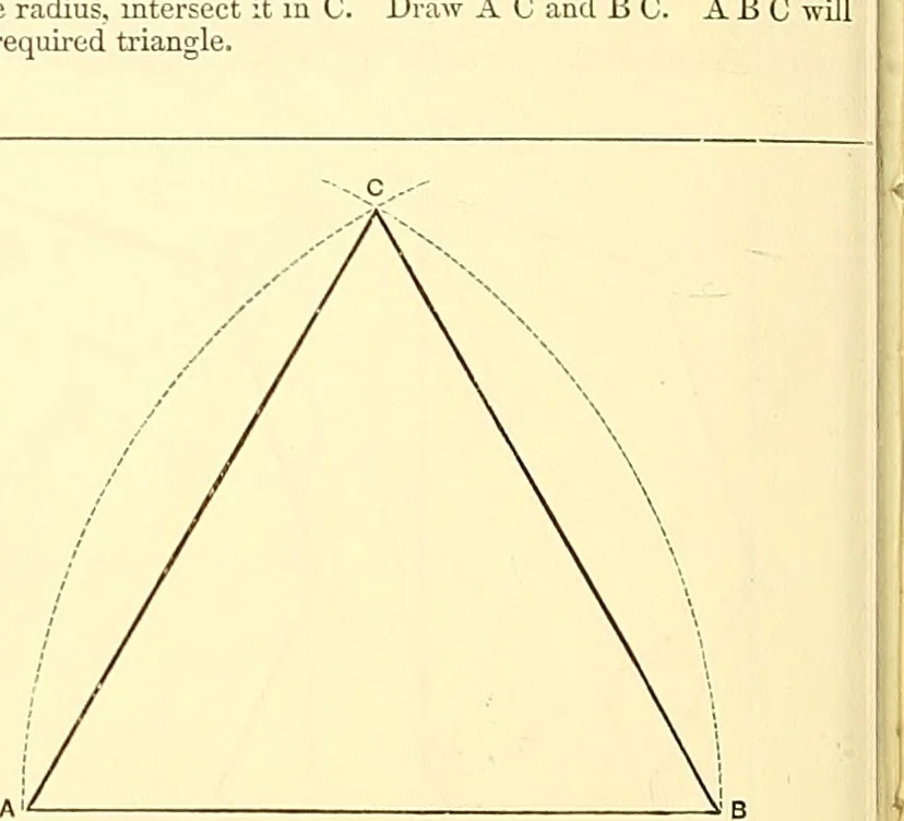 An illustration from American text books of art education : Geometrical drawing, 1873, leaf 43