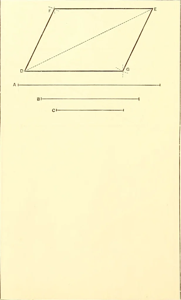 An illustration from American text books of art education : Geometrical drawing, 1873, leaf 43
