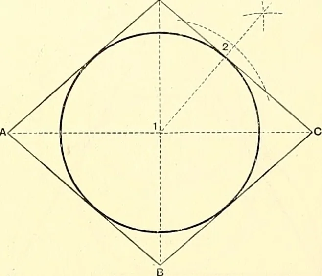 An illustration from American text books of art education : Geometrical drawing, 1873, leaf 64