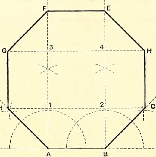An illustration from American text books of art education : Geometrical drawing, 1873, leaf 66