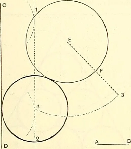 An illustration from American text books of art education : Geometrical drawing, 1873, leaf 84