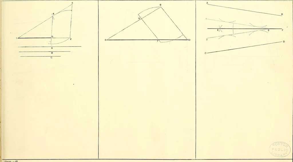 An illustration from American text books of art education : Geometrical drawing, 1873, leaf 94