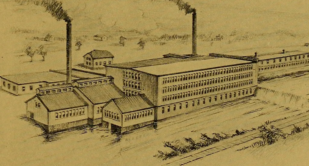 An illustration from American Woolen Company mills, 1921, leaf 102