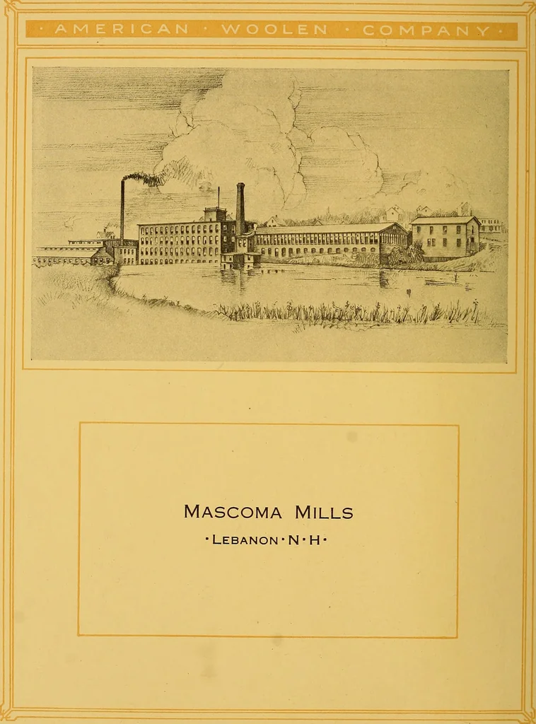 An illustration from American Woolen Company mills, 1921, leaf 105