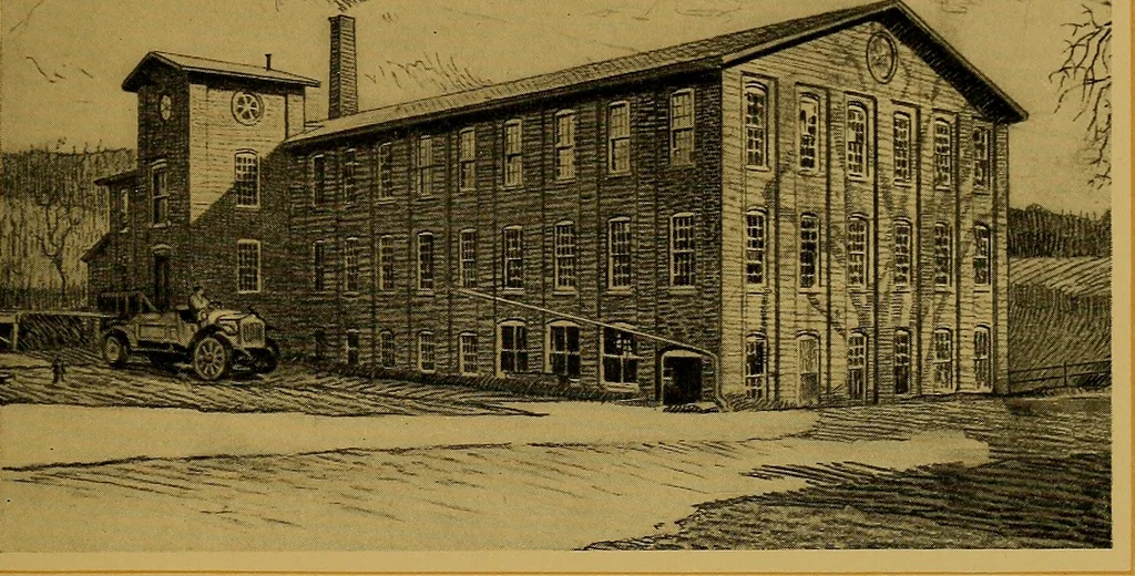 An illustration from American Woolen Company mills, 1921, leaf 108