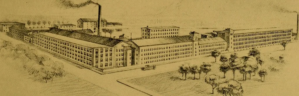 An illustration from American Woolen Company mills, 1921, leaf 114