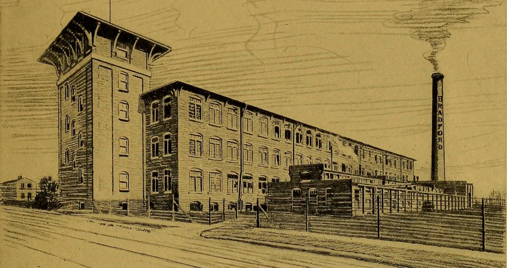 An illustration from American Woolen Company mills, 1921, leaf 120