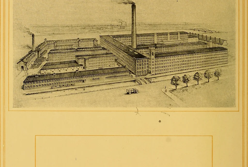 An illustration from American Woolen Company mills, 1921, leaf 27