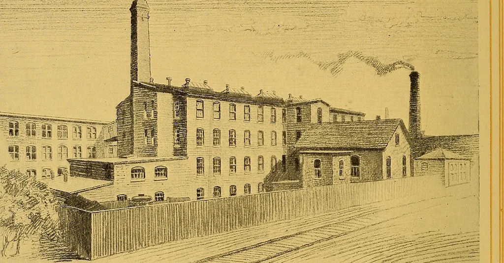 An illustration from American Woolen Company mills, 1921, leaf 29