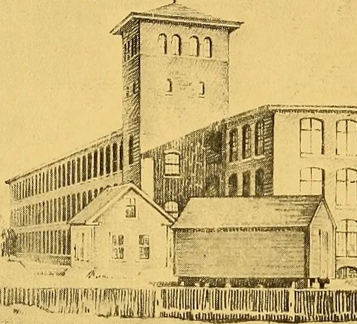 An illustration from American Woolen Company mills, 1921, leaf 79