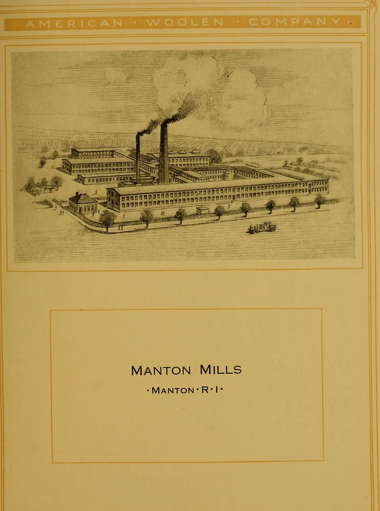 An illustration from American Woolen Company mills, 1921, leaf 88