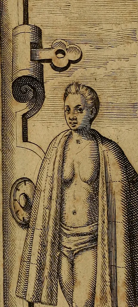 An illustration from Americæ nona & postrema pars : qua de ratione elementorum, de novi orbis natvra, de hvivs incolarvm svperstitiosis cultibus : deq; forma politiæ ac reipubl. ipsorum copiosè pertractatur : catalogo regnum Mexicanorum omnium, à primo vsq; ad vltimum Monteçuman II. additio ... : his accessit designatio illivs navigationis, quam 5. naves Hollandicae anno 1598. per fretum Magellanum in Moluccanas insulas tentarunt : quomodo nimirum oborta tempestate Capitaeus Sebalt de Weert à cæteris nauibus dispulsus, postquam plurimis mensibus in freto infinitis aerumnis miserè iactatus fuisset, tandem infectare post biennum an. 1600. domum reuersus sit : addita est tertio navigatio recens, quam 4. navium praefectus Olevier à Noort proximè suscepit ... : omnia è Germanico Latinitate donata, & insuper elegantissimis figuris æneis coornata editaq; sumptibus Theodori de Bry p.m. Viduæ & binorum filiorum, 1602, leaf 4