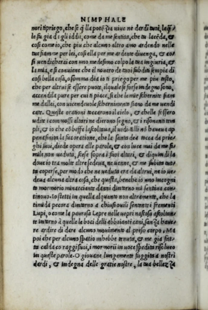 An illustration from Ameto, over, Comedia delle nimphe fiorentine, 1524, leaf 120