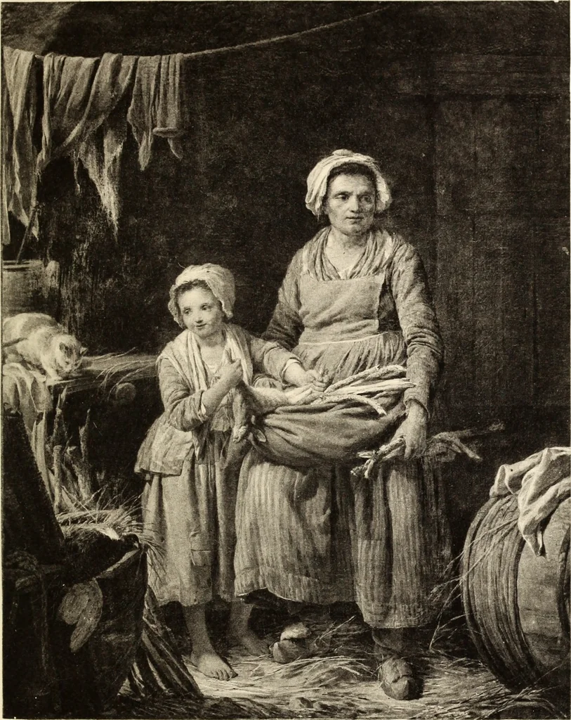 An illustration from Catalogue de tableaux anciens et modernes, pastels, objets d'art et d'ameublement, porcelaines & faïences, composant la collection de M. X ... [Lallemand et Lecocq Dumesnil] : et dont la vente aura lieu à Paris, Galerie Georges Petit ... le mercredi 2 mai 1894 ... : commissaire-priseur Me Paul Chevallier ..., experts: M. E. Féral, peintre ..., M. Georges Petit ..., M. Ch. Mannheim .., 1894, leaf 24