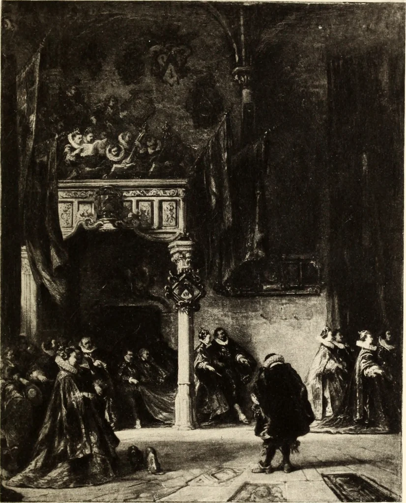 An illustration from Catalogue de tableaux anciens et modernes, pastels, objets d'art et d'ameublement, porcelaines & faïences, composant la collection de M. X ... [Lallemand et Lecocq Dumesnil] : et dont la vente aura lieu à Paris, Galerie Georges Petit ... le mercredi 2 mai 1894 ... : commissaire-priseur Me Paul Chevallier ..., experts: M. E. Féral, peintre ..., M. Georges Petit ..., M. Ch. Mannheim .., 1894, leaf 54