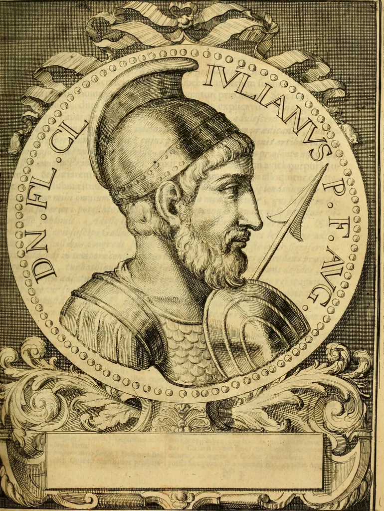 An illustration from Ammiani Marcellini Rerum gestarum qui de XXXI supersunt, libri XVIII, 1693, leaf 190