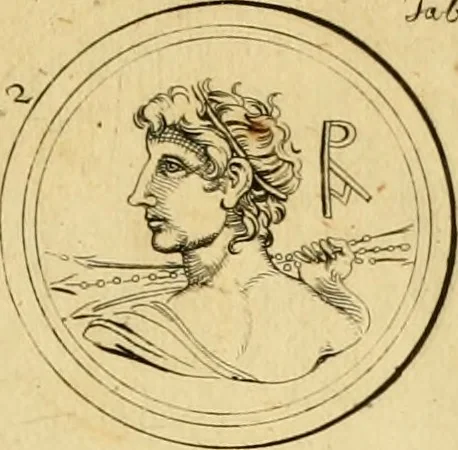 An illustration from Ammiani Marcellini Rerum gestarum qui de XXXI supersunt, libri XVIII, 1693, leaf 38