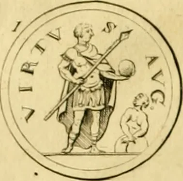 An illustration from Ammiani Marcellini Rerum gestarum qui de XXXI supersunt, libri XVIII, 1693, leaf 41