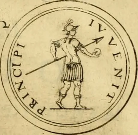 An illustration from Ammiani Marcellini Rerum gestarum qui de XXXI supersunt, libri XVIII, 1693, leaf 44