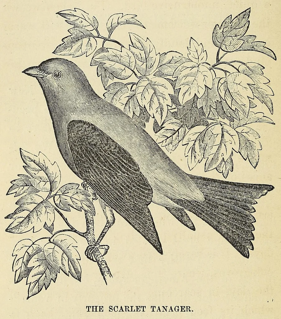 An illustration from Among the birds : a series of sketches for young folks, illustrating the domestic life of our feathered friends, 1868, leaf 200