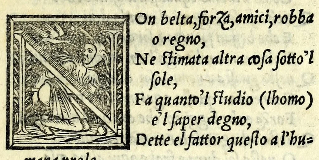 An illustration from Amore, 1535, leaf 59
