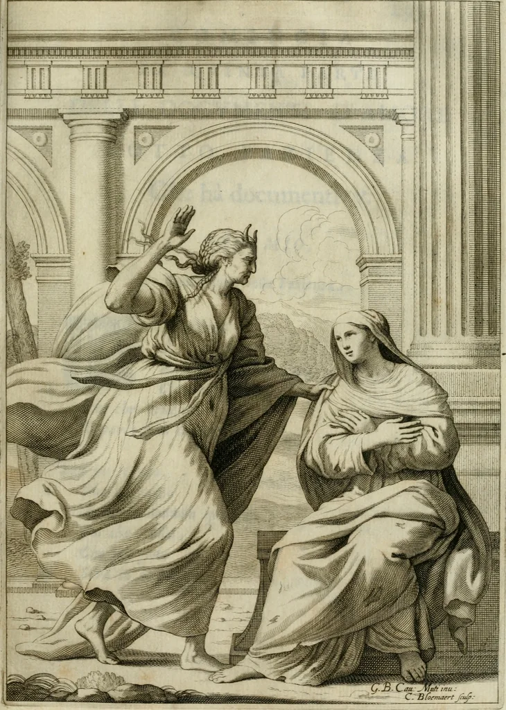 An illustration from Documenti d'amore, 1640, leaf 246