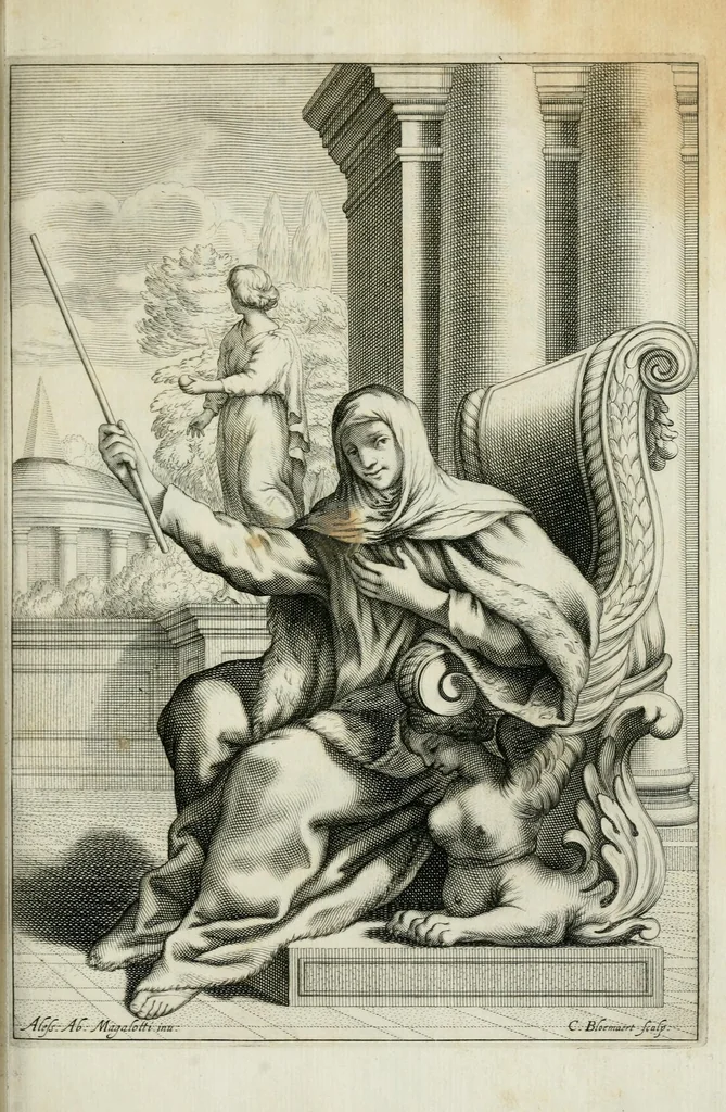 An illustration from Documenti d'amore, 1640, leaf 61