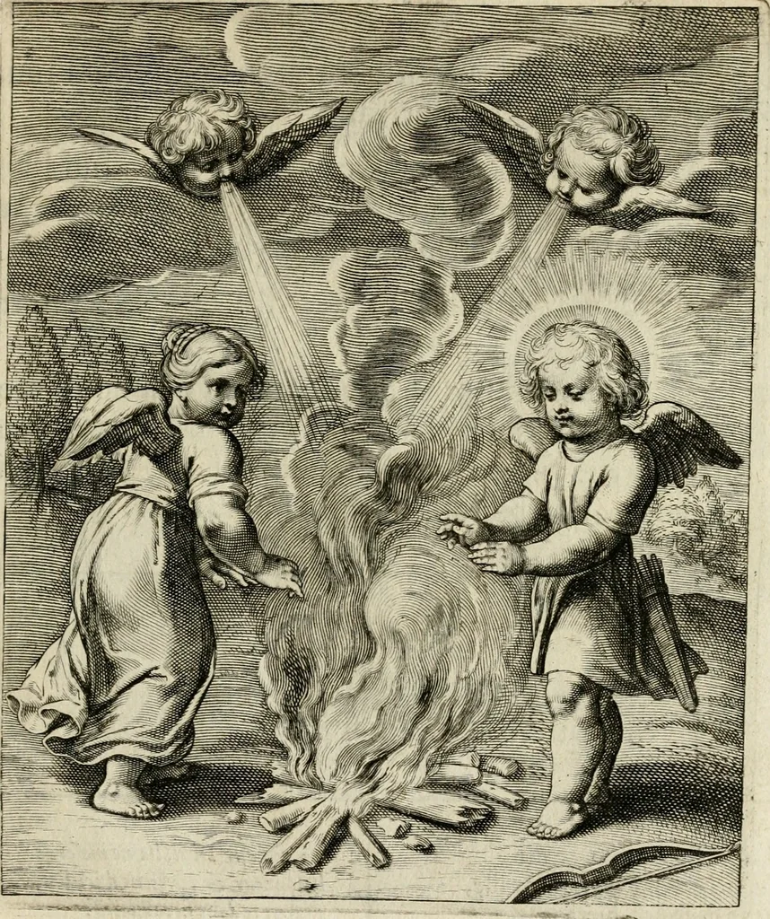 An illustration from Amoris diuini emblemata, 1615, leaf 100