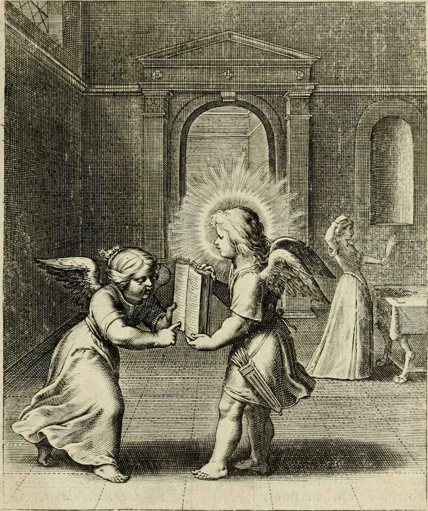 An illustration from Amoris diuini emblemata, 1615, leaf 116