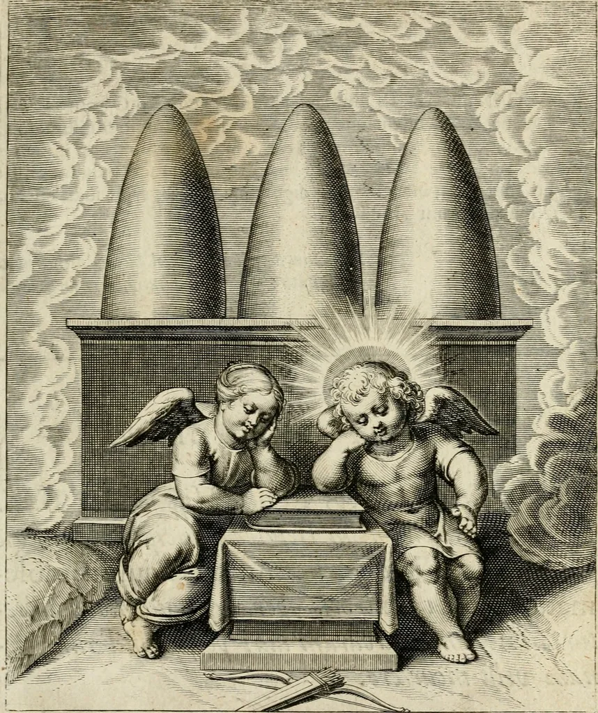 An illustration from Amoris diuini emblemata, 1615, leaf 128
