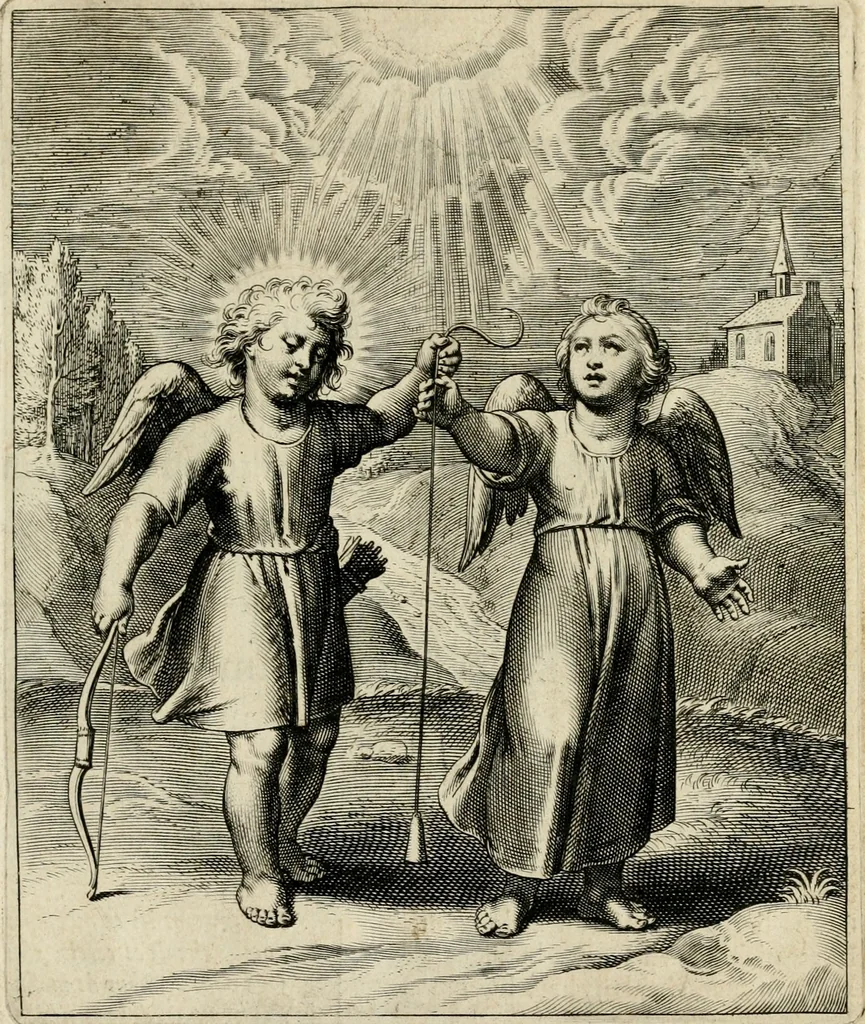 An illustration from Amoris diuini emblemata, 1615, leaf 18