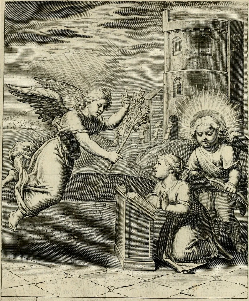 An illustration from Amoris diuini emblemata, 1615, leaf 24