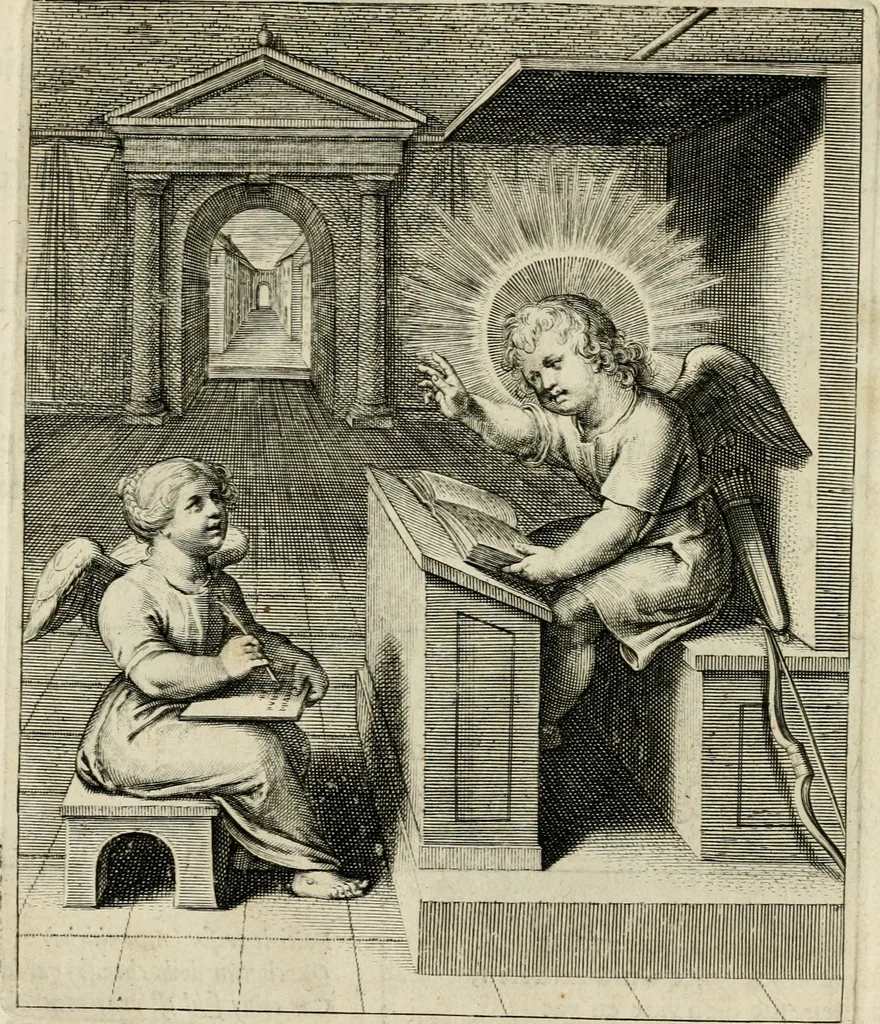 An illustration from Amoris diuini emblemata, 1615, leaf 26