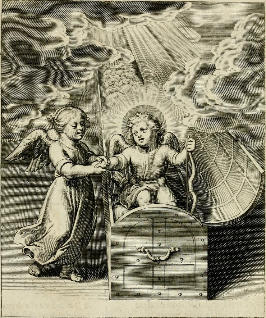 An illustration from Amoris diuini emblemata, 1615, leaf 28