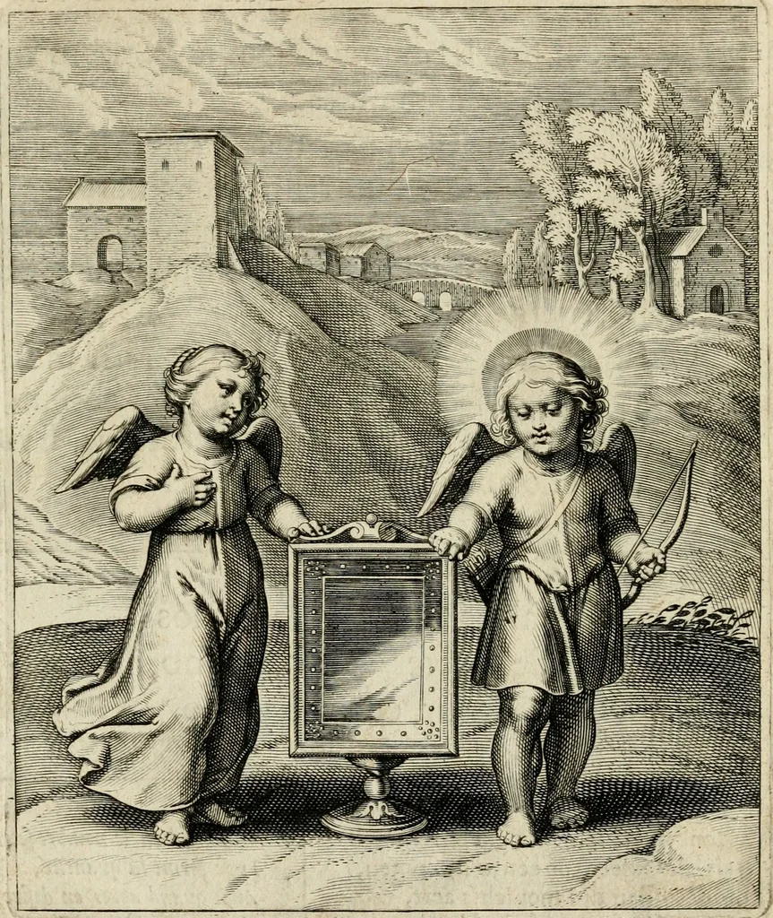 An illustration from Amoris diuini emblemata, 1615, leaf 30