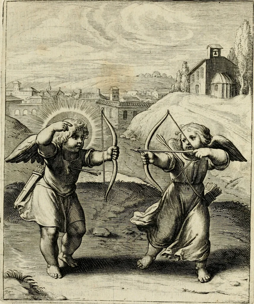 An illustration from Amoris diuini emblemata, 1615, leaf 36